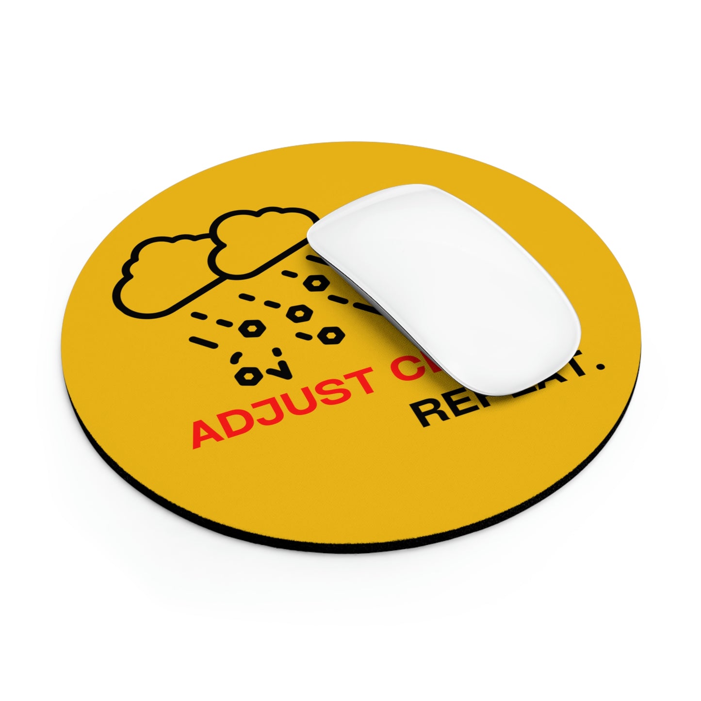 Claims Adjuster (Hail Storm  / Yellow) Mouse Pad