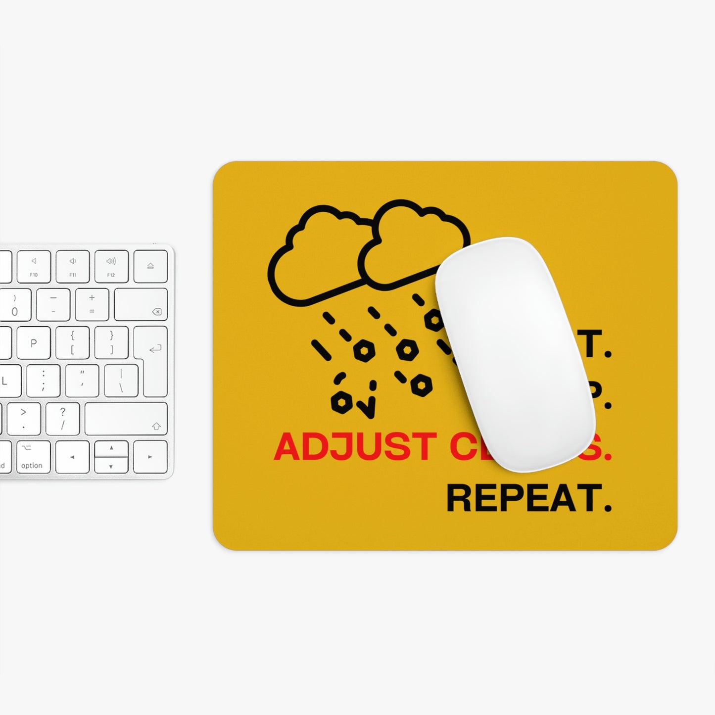 Claims Adjuster (Hail Storm  / Yellow) Mouse Pad